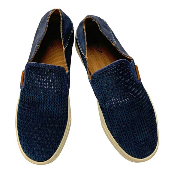 OLUKAI Pehuea 20271 Navy Blue Mesh Slip On Sneakers - Picture 12 of 14